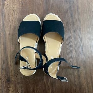 Black espadrilles
